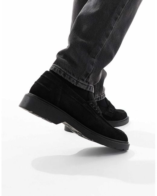 Jack & Jones Black Suede Loafer for men