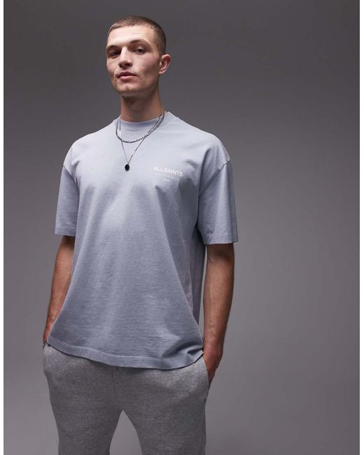 AllSaints Underground in het Gray voor heren