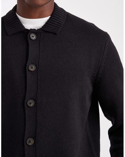Only & Sons Black Regular Cardigan for men