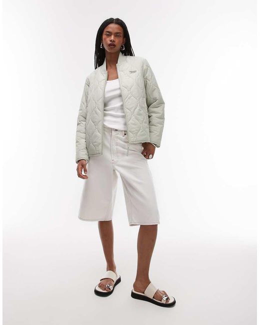 Tommy Hilfiger Gray Onion Quilt Jacket