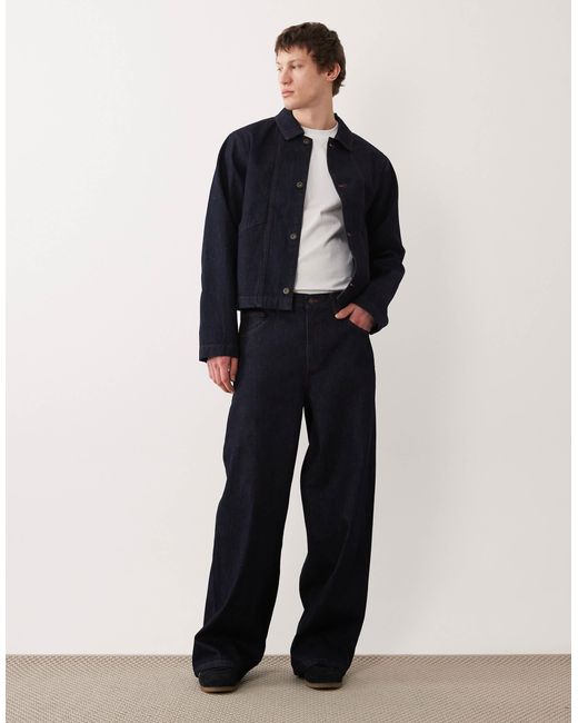 Jean d'ensemble ample - indigo brut ASOS pour homme en coloris Blue