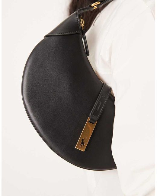 Polo Ralph Lauren White Id Mini 100% Leather Shoulder Bag