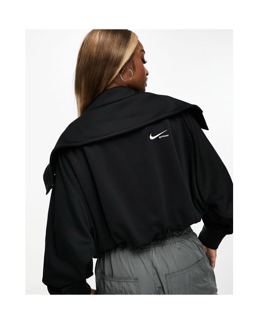 Nike Black Sportswear Collection Crop Track Jacket