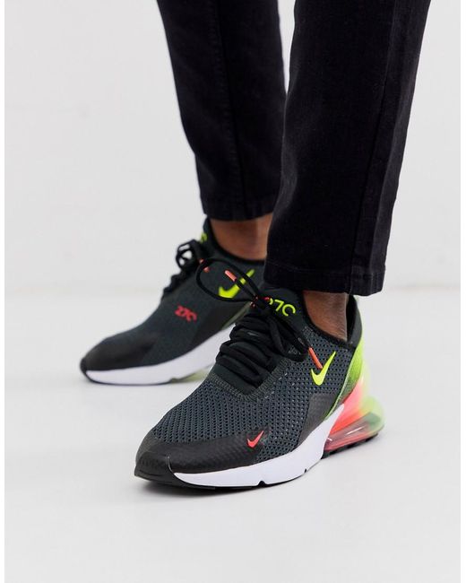 Nike Rubber Air Max 270 Retro Future Trainers In Black And Green in Red for  Men | Lyst UK