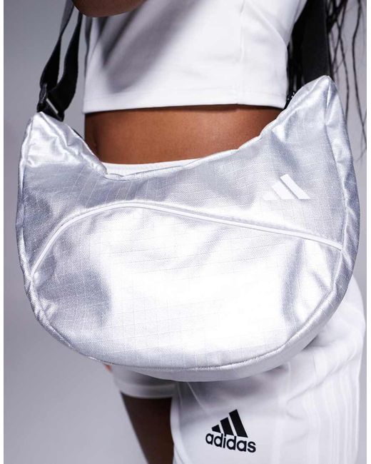 Adidas Originals White Adidas Training Metallic Crossbody Bag
