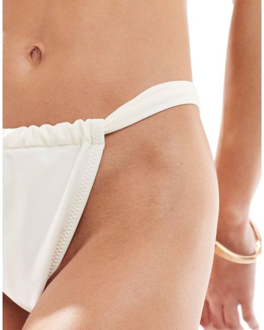 Miss Selfridge Pink Strap Side Bikini Bottom