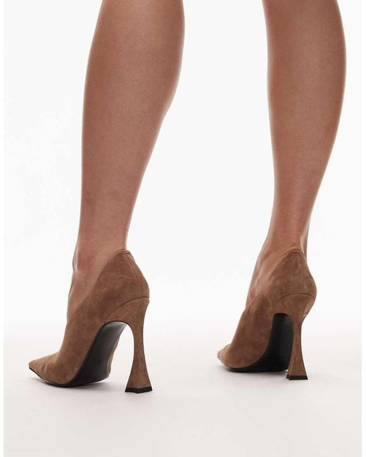 Jeffrey Campbell Brown Heeled Pointed Court Shoes