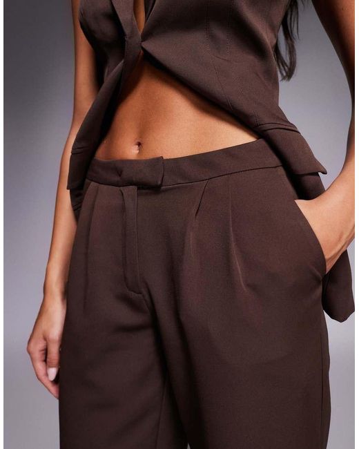 Kaiia Purple Exclusive Tailored Wide Leg Pants
