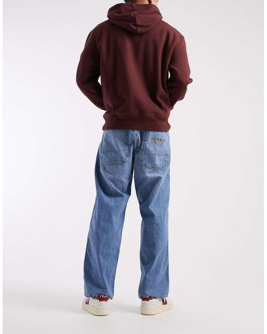 Jack & Jones Blue Alex baggy Jeans With Workwear Detail for men