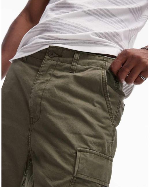 Levi's White Carrier Cargo Canvas Shorts for men