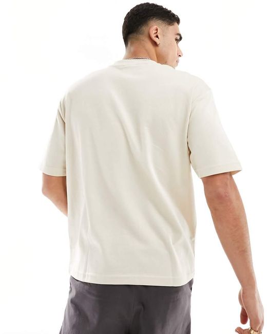 SELECTED White Heavyweight Oversized T-shirt for men