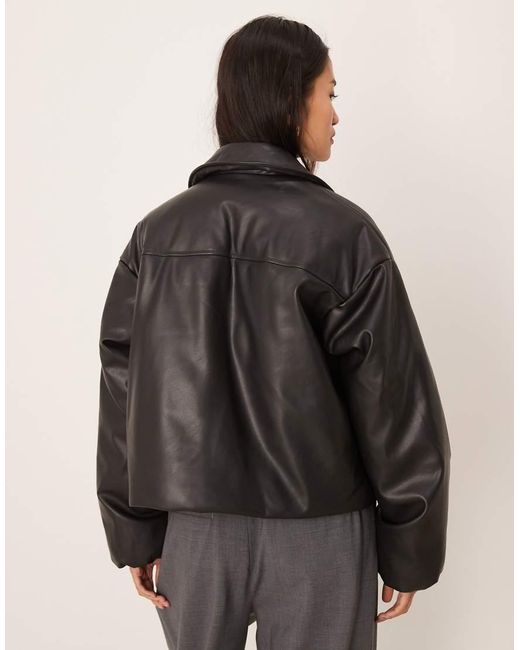 JJXX Jack Van Imitatieleer Met Rits in het Brown