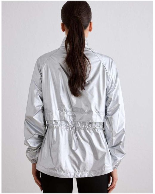 Aim'n Gray Metallic Running Jacket