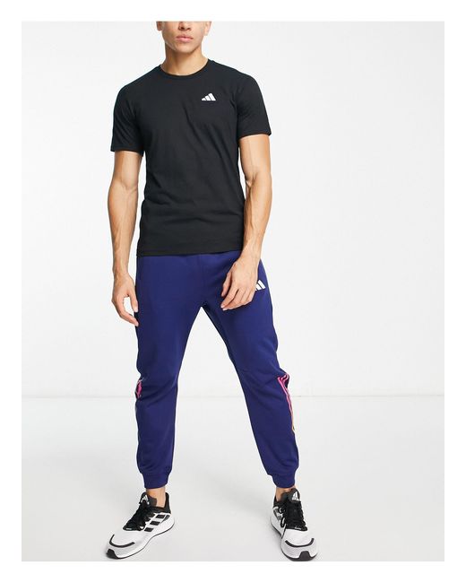 Adidas Originals Black Adidas Training Train Essentials T-shirt for men