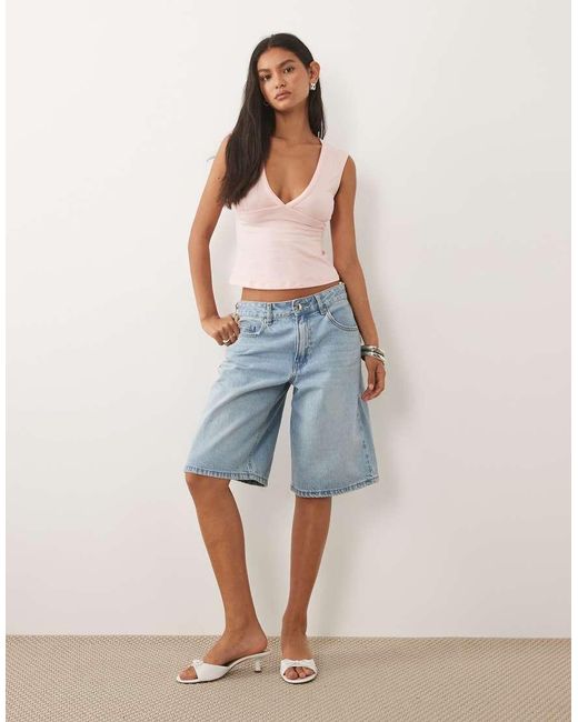 Motel Blue Emberly Plunge Top
