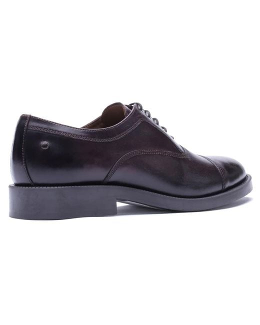 Base London Blue Roma Toe Cap Shoe for men