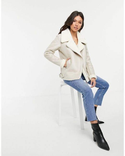 cream aviator jacket