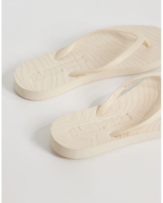 Sleeper Metallic Tapered Flip Flops