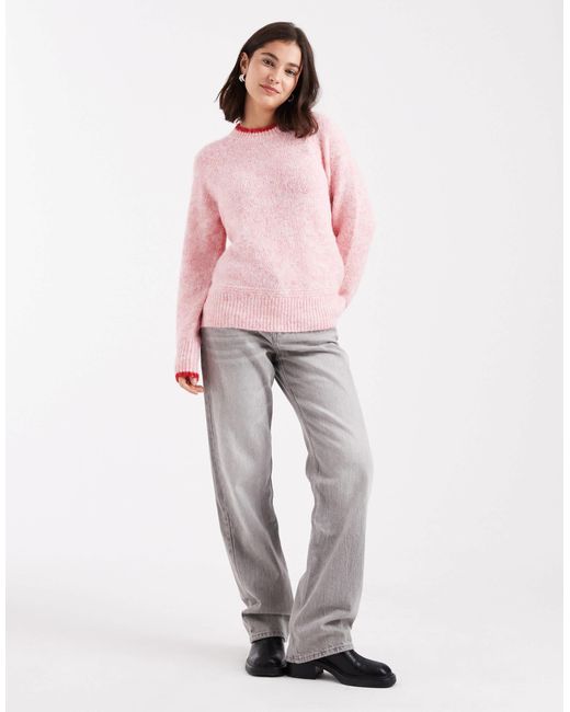 Pieces Pink – strickpullover