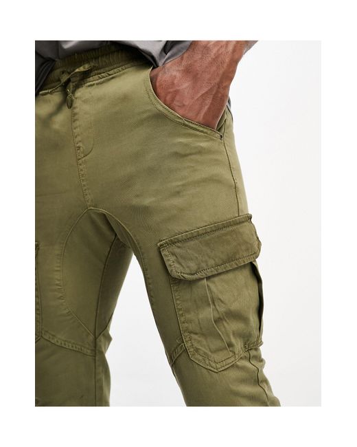 Tall - pantalon cargo - kaki Another Influence pour homme en coloris Green