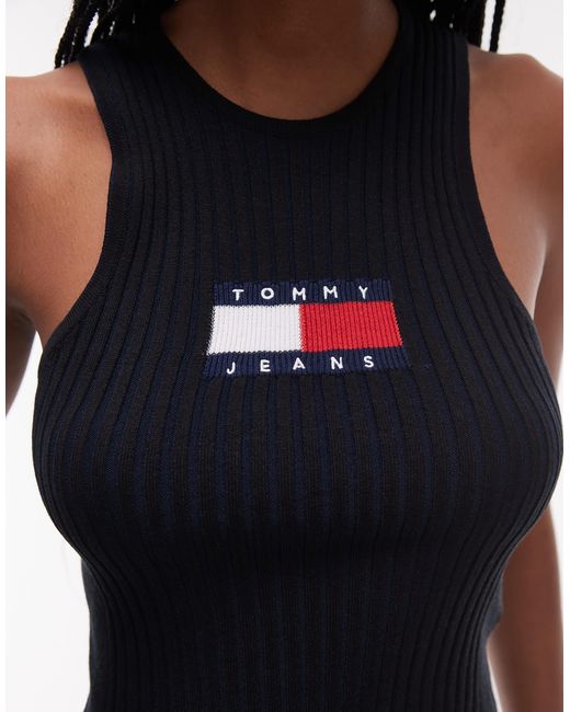 Tommy Hilfiger Blue – geripptes tanktop