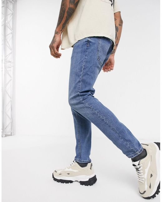 Tapered Carrot Fit Jeans 