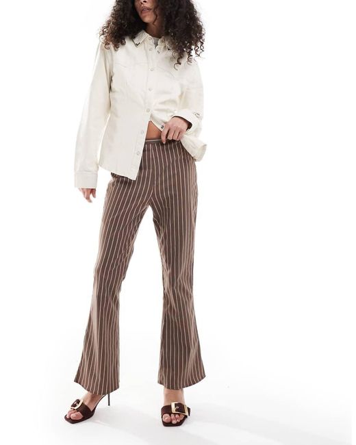 ASOS White Kickflare Trouser