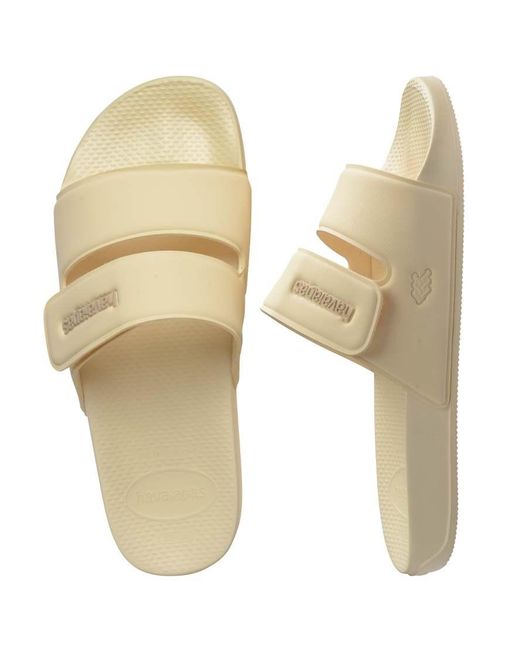 Havaianas Natural Double Strap Sliders