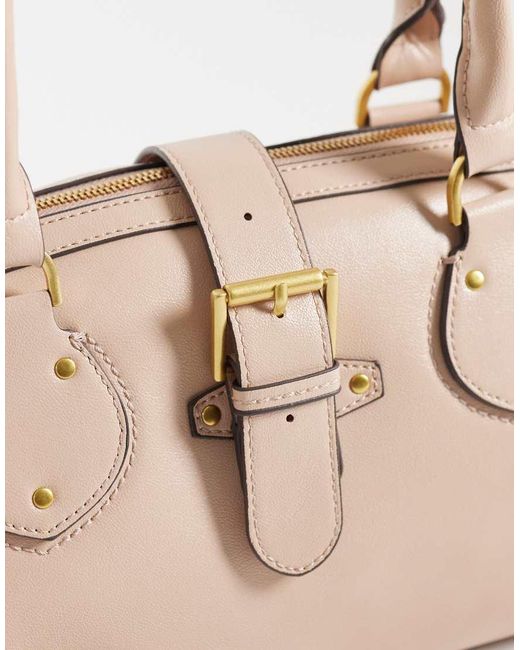 Mango Natural Buckle Detail Shoulder Bag