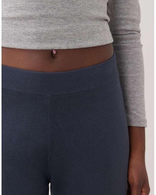 Mango Blue Relaxed Trouser