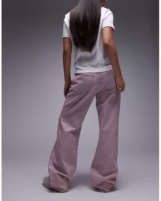 Tommy Hilfiger Purple Mia Mid Rise Relaxed Straight Leg Jeans