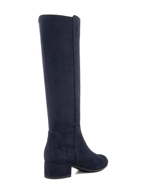 Dune Blue Tayla Knee Boots