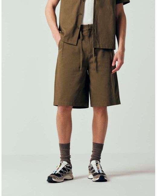 ASOS Green Co-Ord Longer Length Jort for men