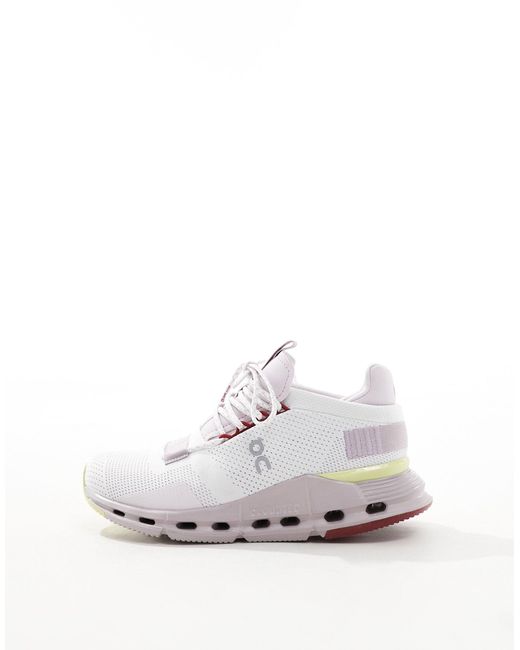 On Shoes White On Cloudnova Trainers
