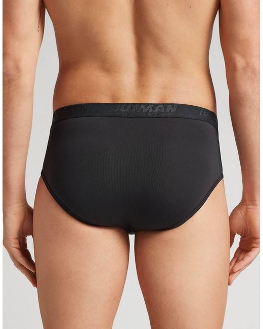 Intimissimi Blue Microfibre Briefs With Logo for men