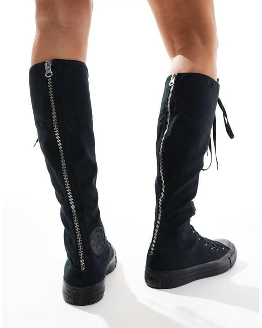 Converse Black Chuck Taylor All Star Knee Xxx Hi Trainers