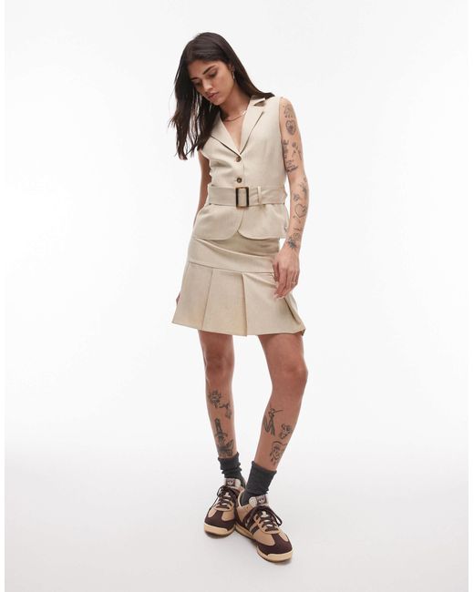 Résumé Natural Resume Belt Up Longline Waistcoat