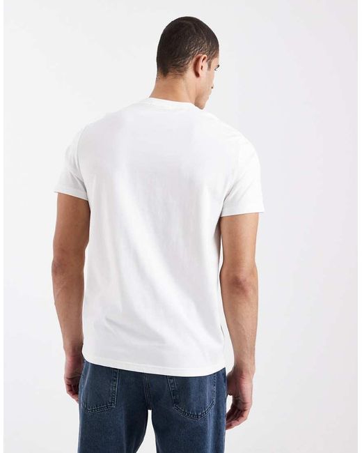 Fred Perry White Original Graphic Logo T-shirt for men