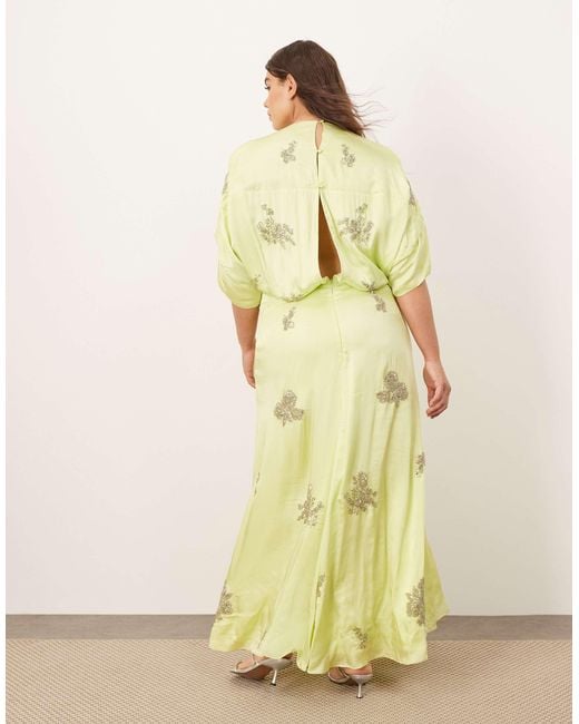 ARRANGE Natural Curve Floral Embellished Modern 30's Tea Dress