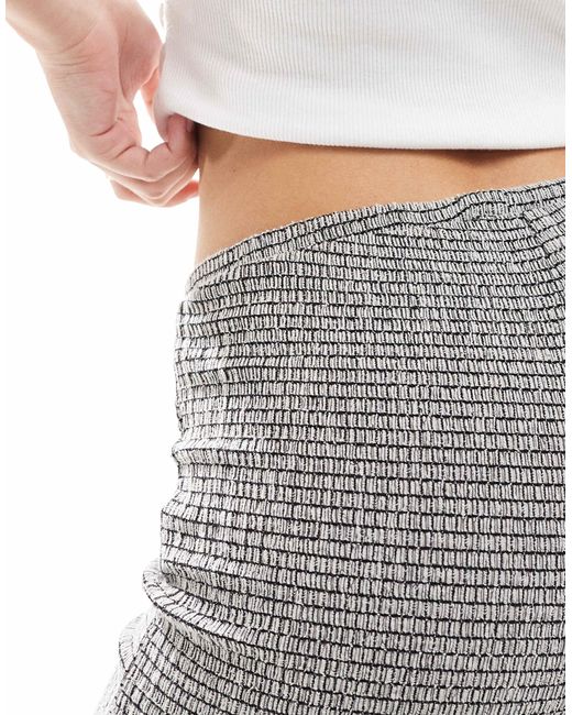 Pull&Bear Gray – strukturierte hose