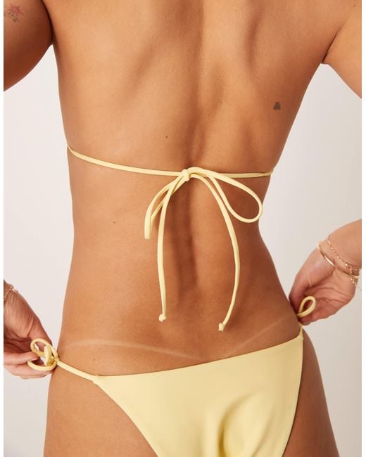 Free Society Natural Tie Side Bikini Bottom