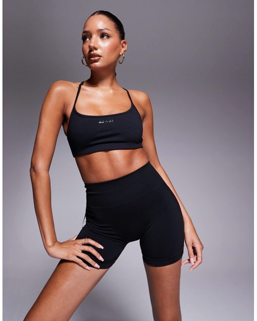 Bo&Tee Blue Define Luxe High Waist Mini Shorts Co-Ord