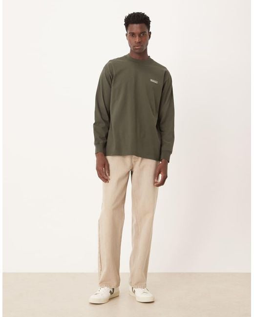 Barbour Green Walton Oversized Ls T-shirt for men