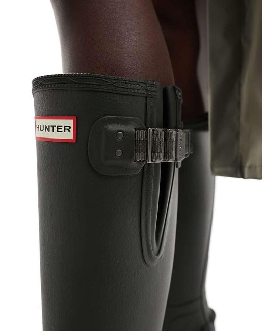 Hunter Green Balmoral Adjustable Wellington Boot