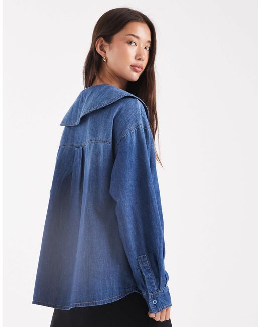 ONLY Blue – jeansbluse