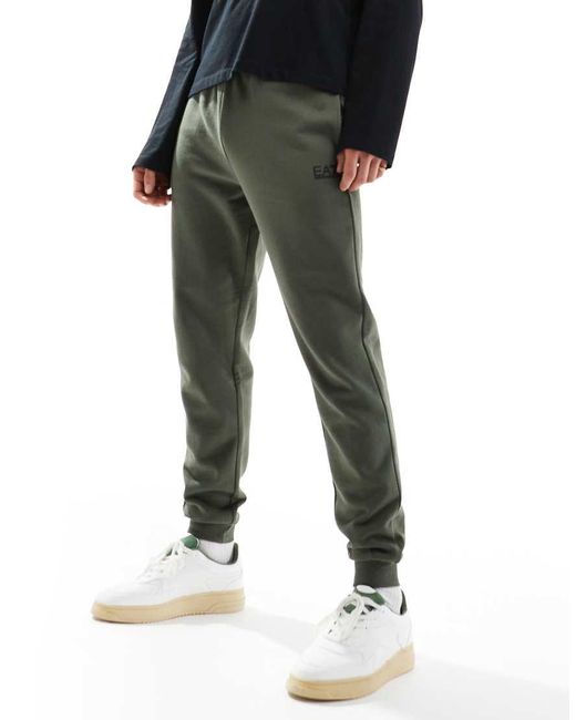 EA7 Green Small Logo joggers for men