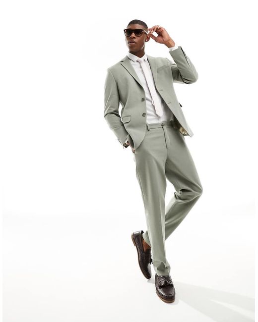 Pantalones SELECTED de hombre de color Green