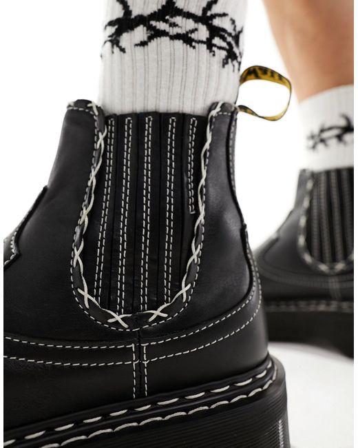 Dr. Martens Black 2976 Western Gothic Chelsea Boots for men