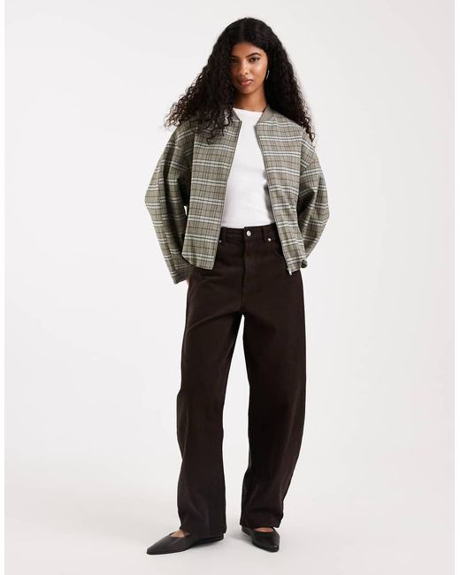 ASOS Gray Tailored Bomber Jacket