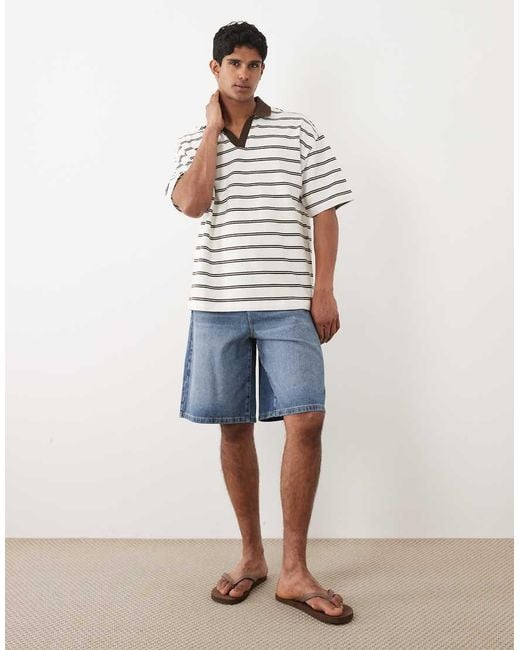 ASOS Multicolor Heavyweight Oversized Polo for men